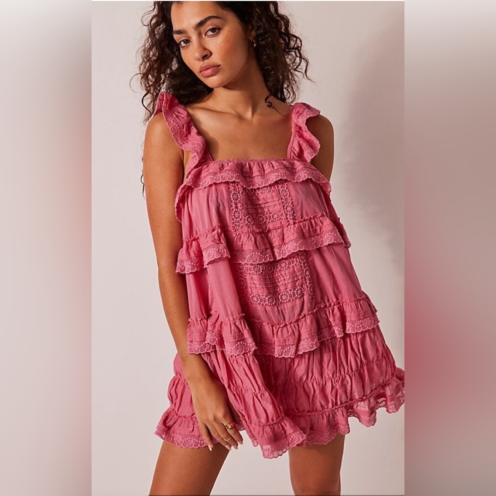 Free People Tiered and True Romper